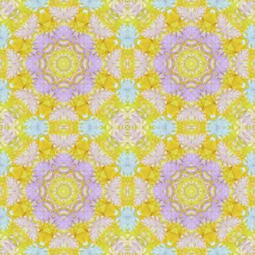 Seamless pattern with colorful leaves Illustrazione stock
