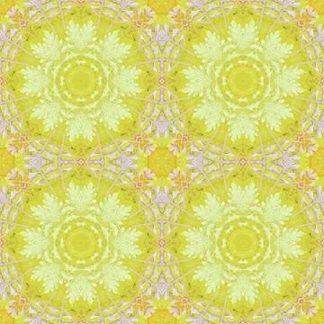 Seamless pattern with colorful leaves Stock Illustration