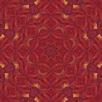 Seamless pattern with colorful leaves Illustrazione stock