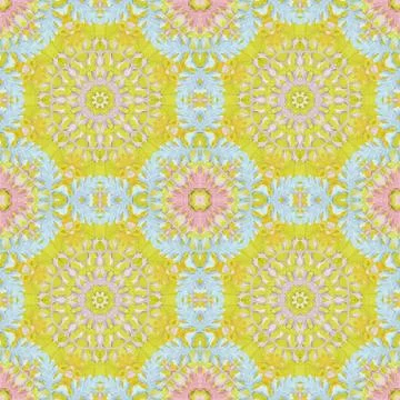 Seamless pattern with colorful leaves Illustrazione stock