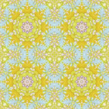 Seamless pattern with colorful leaves Illustrazione stock