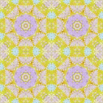 Seamless pattern with colorful leaves Stock Illustration