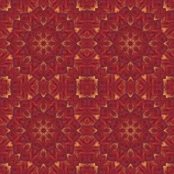 Seamless pattern with colorful leaves Stock Illustration