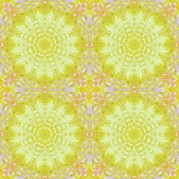 Seamless pattern with colorful leaves Illustrazione stock