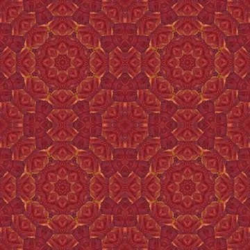 Seamless pattern with colorful leaves Stock Illustration