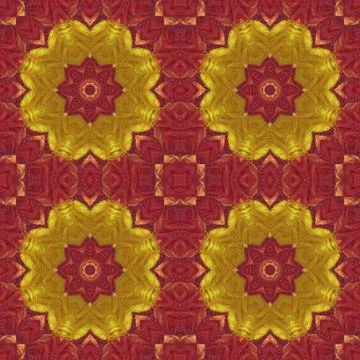 Seamless pattern with colorful leaves Illustrazione stock