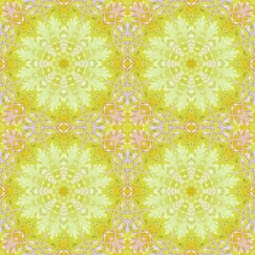 Seamless pattern with colorful leaves Illustrazione stock