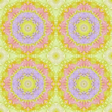 Seamless pattern with colorful leaves Stock Illustration
