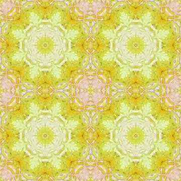 Seamless pattern with colorful leaves Stock Illustration