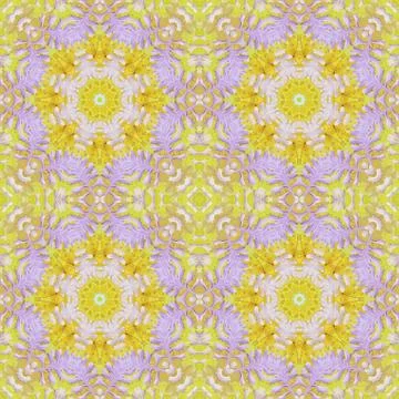 Seamless pattern with colorful leaves Stock Illustration