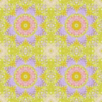 Seamless pattern with colorful leaves Stock Illustration