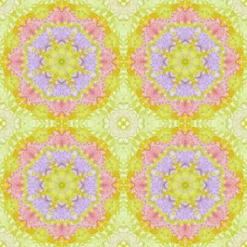 Seamless pattern with colorful leaves Illustrazione stock