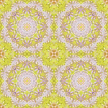 Seamless pattern with colorful leaves Stock Illustration