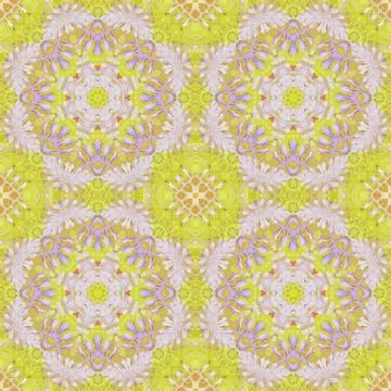 Seamless pattern with colorful leaves Stock Illustration