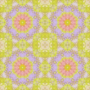 Seamless pattern with colorful leaves Stock Illustration