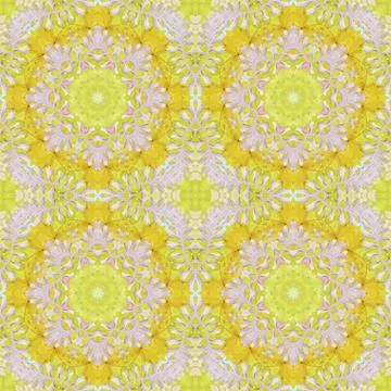 Seamless pattern with colorful leaves Stock Illustration