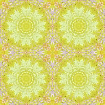 Seamless pattern with colorful leaves Stock Illustration