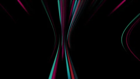 A seamless pattern of colorful lines on a black background Stock Footage 268277570