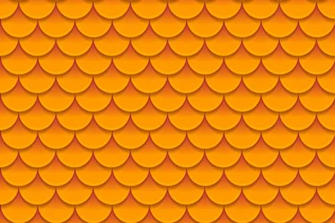 Seamless pattern of colorful orange fish scales. Fish scales, dragon skin Stock-Illustration