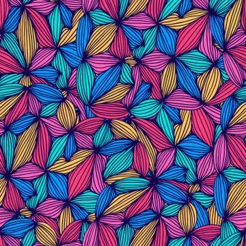Seamless pattern with colorful ornament Stock Illustration