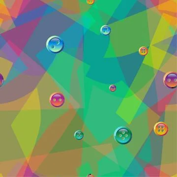 Seamless pattern of colorful patterns to sew. Sewing abstract background イラスト素材