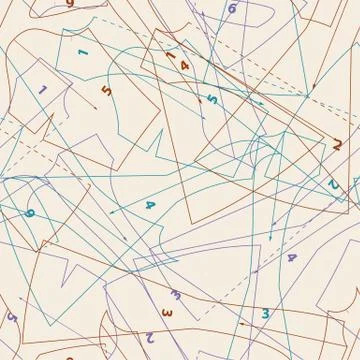 Seamless pattern of colorful patterns to sew. Sewing abstract background. イラスト素材
