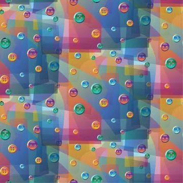 Seamless pattern of colorful patterns to sew. Sewing abstract background イラスト素材