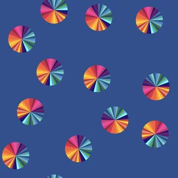 Seamless pattern Colorful radial burst spectrum creating vibrant color wheel Stock Illustration