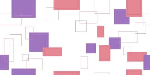 Seamless pattern from colorful rectangles and squares. Vector illustration. Stock Illustration