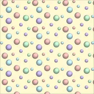 Seamless pattern with colorful rings and circles. Texture of bubbles Stock Illustration