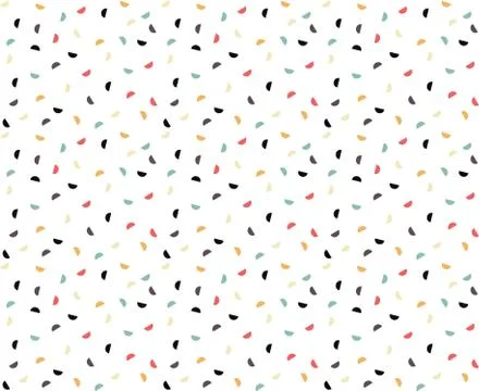 Seamless Pattern Colorful Semicircles Stock Illustration