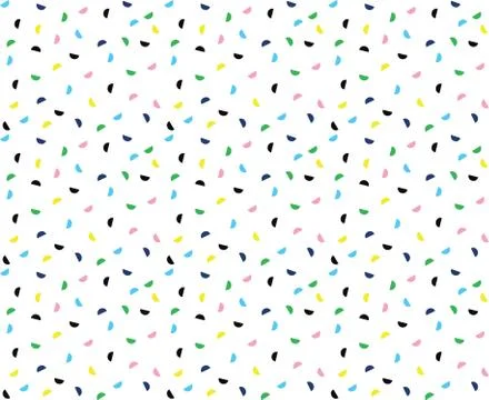 Seamless Pattern Colorful Semicircles Stock Illustration