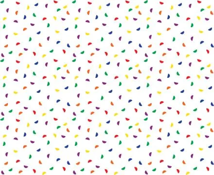 Seamless Pattern Colorful Semicircles Stock Illustration