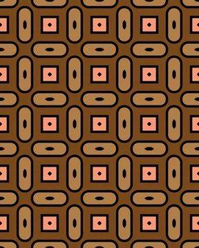 Seamless pattern with colorful shapes that can be used for wallpapers and tiles Stock Illustration
