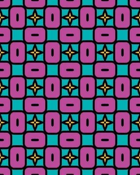 Seamless pattern of colorful shapes that can be used for wallpapers and tiles Stock Illustration