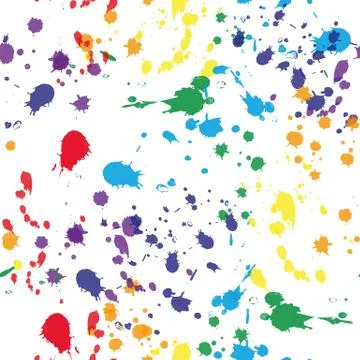 Seamless pattern colorful splash of color Stock Illustration