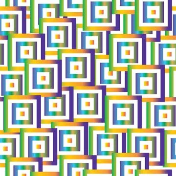 Seamless pattern with colorful squares vector Stock Illustration