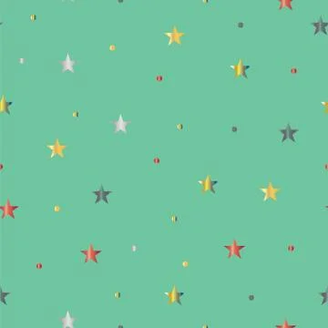 Seamless pattern with colorful stars vector Stock Illustration