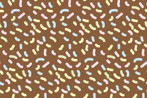 Seamless pattern with colorful sticks. Print for textile, gift wrapping paper Stock Illustration
