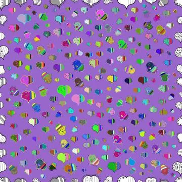 Seamless pattern colorful summer style label illustration with nice elements. Lo Stock Illustration