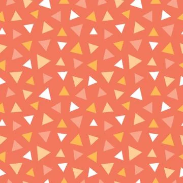 Seamless pattern with colorful triangles Stock Illustration