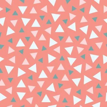 Seamless pattern with colorful triangles Stock Illustration