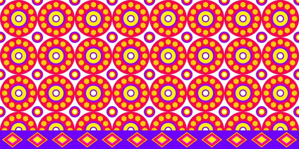 Seamless pattern Colorful vector illustration Stock Illustration