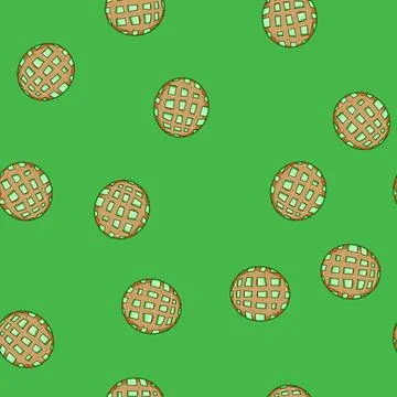 Seamless pattern colorido mexican conchas cartoon vector Stock Illustration