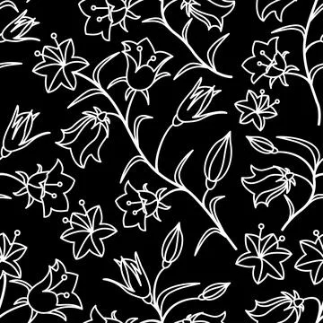 A seamless pattern with the colors of bells. Vector illustration Stock Illustration