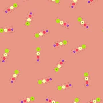 Seamless pattern colors shape sorter cartoon vector Illustrazione stock