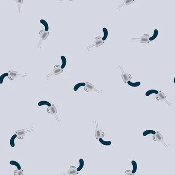 Seamless pattern colt wild west pistol cartoon vector イラスト素材