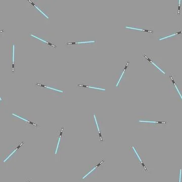 Seamless pattern combat light saber cartoon vector Illustrazione stock