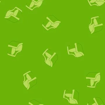 Seamless pattern comfort accent chair cartoon vector 库存插图