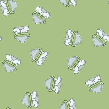 Seamless pattern comfort bath seat baby cartoon vector Illustrazione stock
